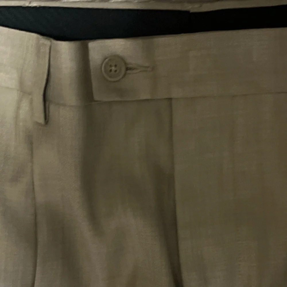 NWT J. Ferrar Men's Light Beige Flat Front Dress Slacks